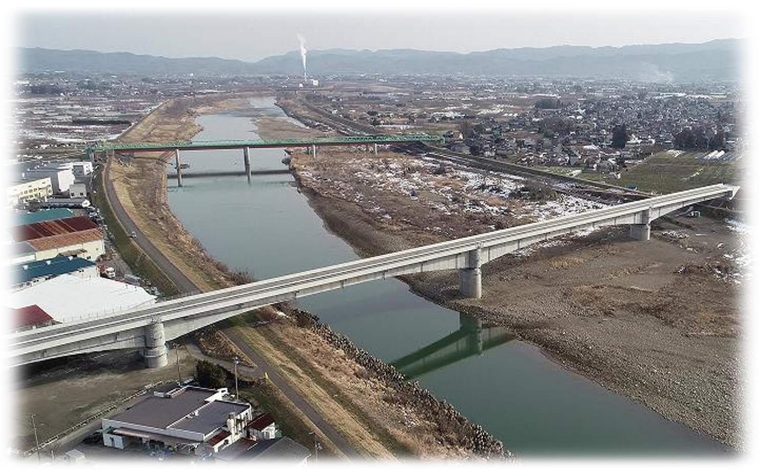 東北中央自動車道　阿武隈川橋上部工工事