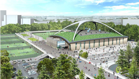 駒沢オリンピック公園総合運動場内球技場 完成予想パース