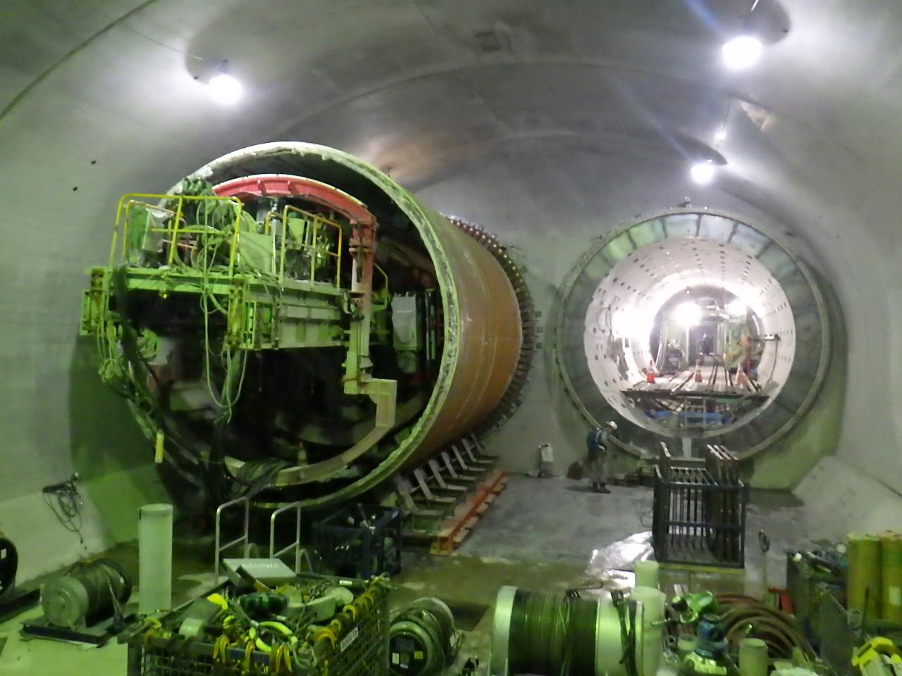 シールドマシンのUターン 【福岡市地下鉄七隈線中間駅(仮称)東工区建設工事】