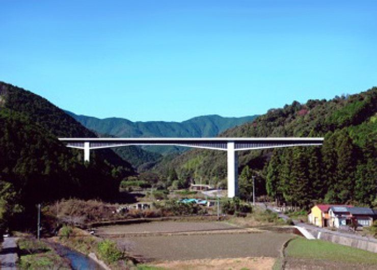Nagasawagawa Bridge, Shikoku Tranversal Expressway 