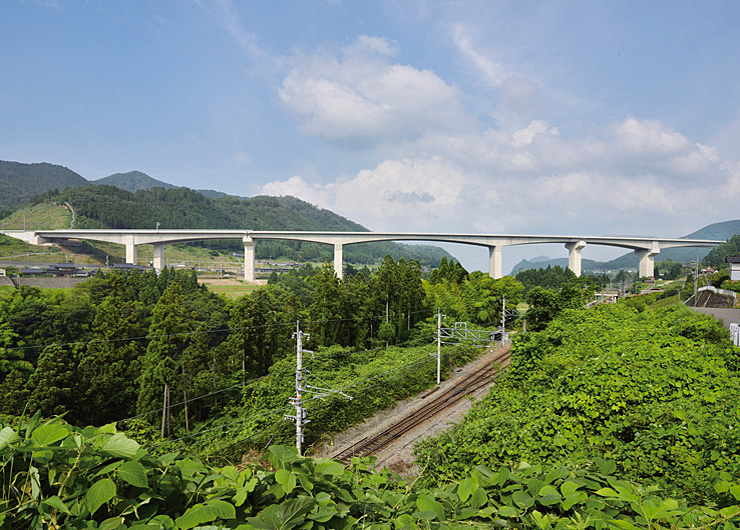 Tanba-Ayabe road Yuragawa-river bridge