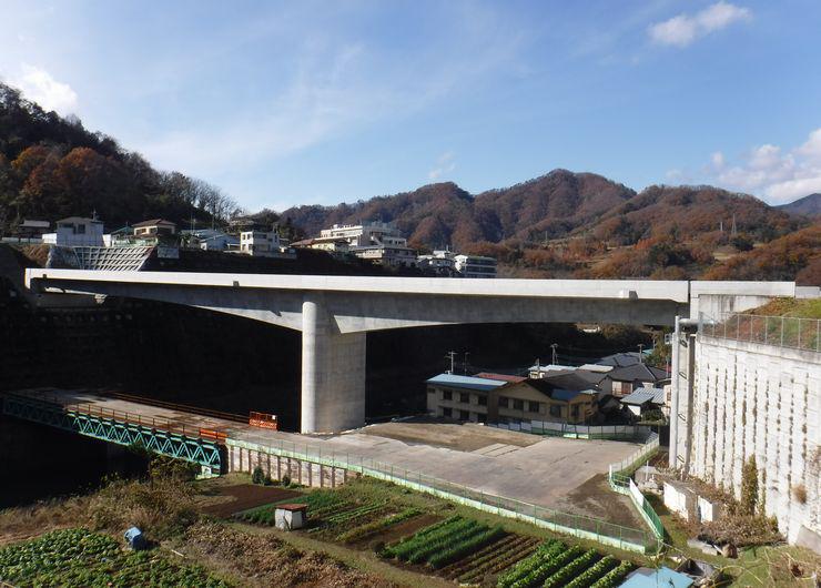 Superstructure of Katsuragawa bridge, Otsuki bypass