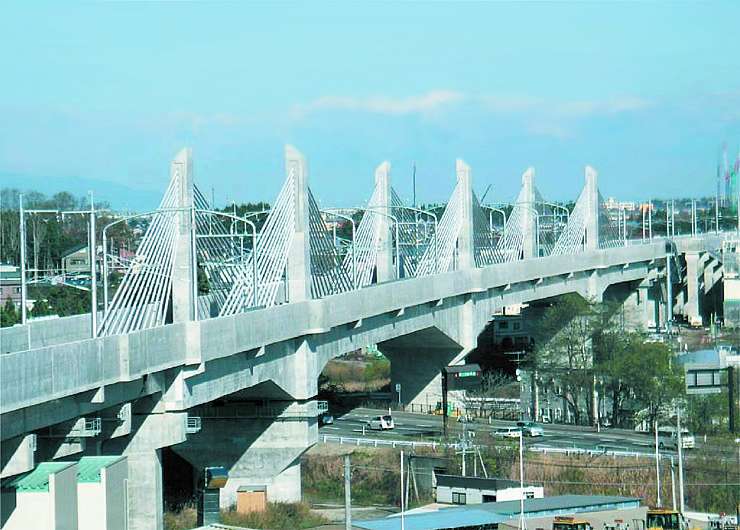Sannaimaruyama Overbridge for Tohoku Shinkansen
