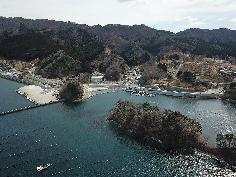 Coastal seawall in Nagahama area of Ofunato Port (No. 2)