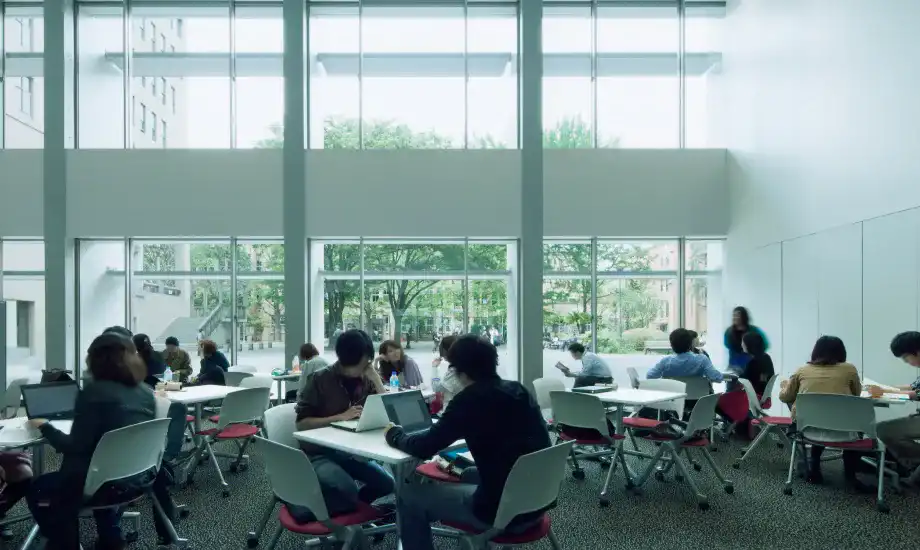 解放感あふれるフリースペース