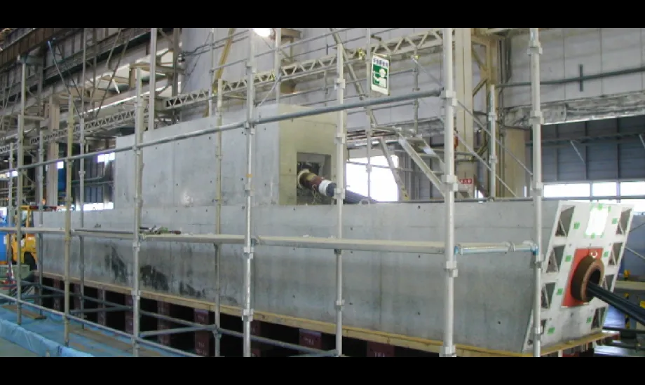 Testing of the single-pipe saddle