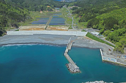 農地海岸保全施設災害 復旧事業小谷鳥地区