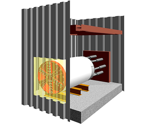 FRP製矢板による直接発進・到達工法の概要図
