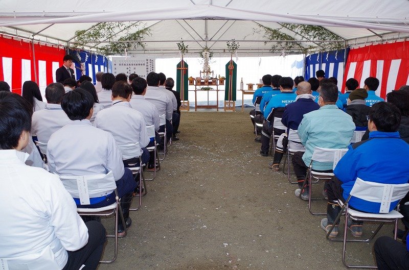 阪和自動車道 高田山トンネル工事の安全祈願祭が行われました