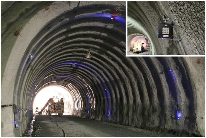 トンネル内空変位可視化システム『A-Flash計測』