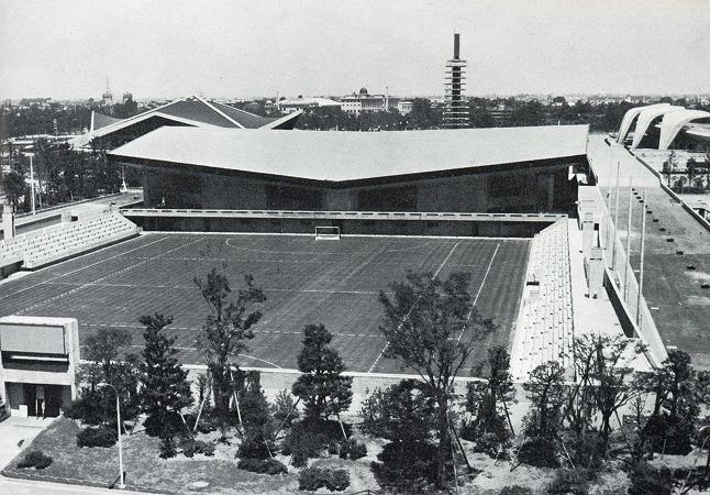 Indoor Ball Coat Building and No.1 Play Field of <br>Tokyo Komazawa Olympic Facilities