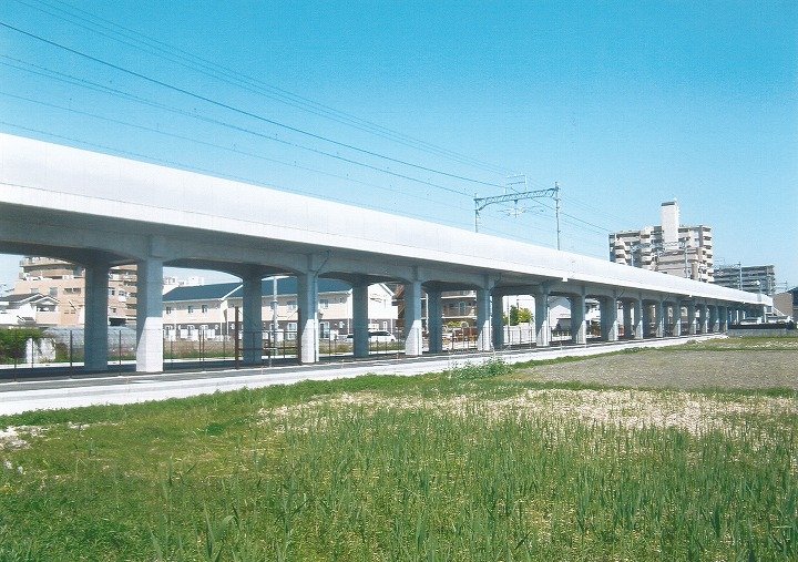 山陽電気鉄道 明石連立3工区工事
