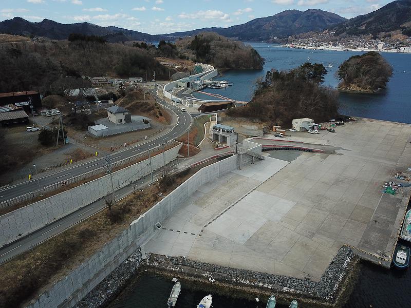 大船渡港永浜地区海岸防潮堤(その2)工事