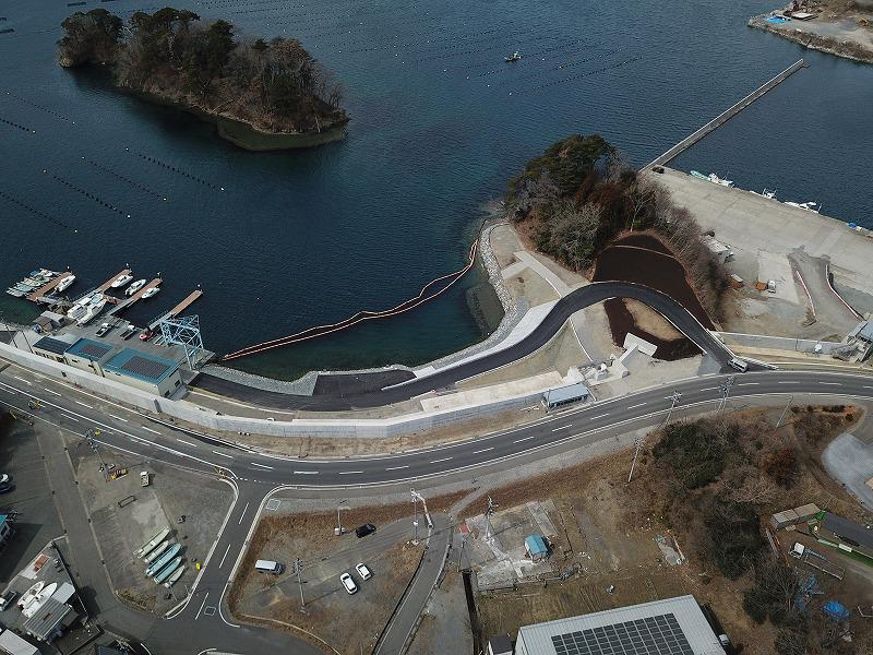 大船渡港永浜地区海岸防潮堤(その2)工事