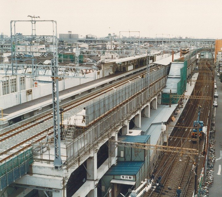 近畿日本鉄道 南大阪線 阿部野橋~針中野間高架化工事(今川駅)